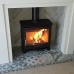 Ecosy+ Panoramic With Cast Base - Defra Approved - 5kw - Eco Design Ready (2022) - Woodburning Stove
